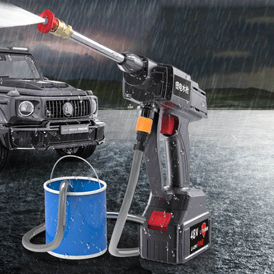 High Pressure Car Washing Machine Wireless Lithium Battery Portable Electric Household Rechargeable Water Gun - Gadgets4ezlife